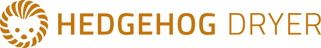 Hedgehog Dryer logo liggende Oransje 03-22